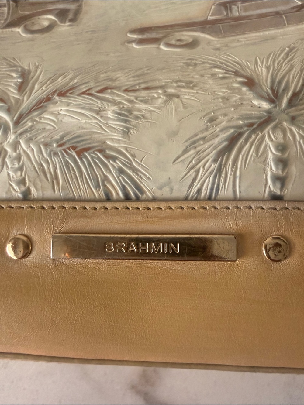 Brahmin Copa Leather Shoulder Bag-GUC!! - Picture 6 of 14